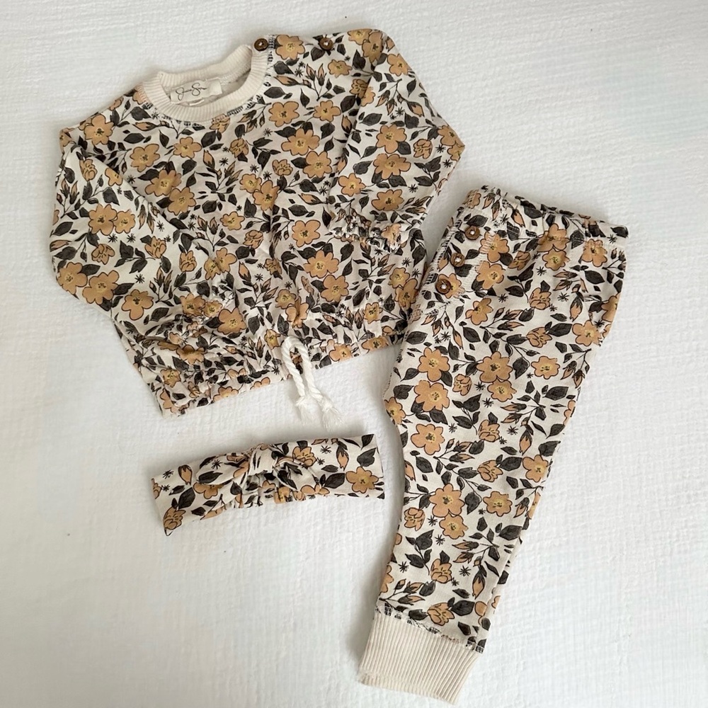 EUC(never worn) JS 3PCS FLORAL SET